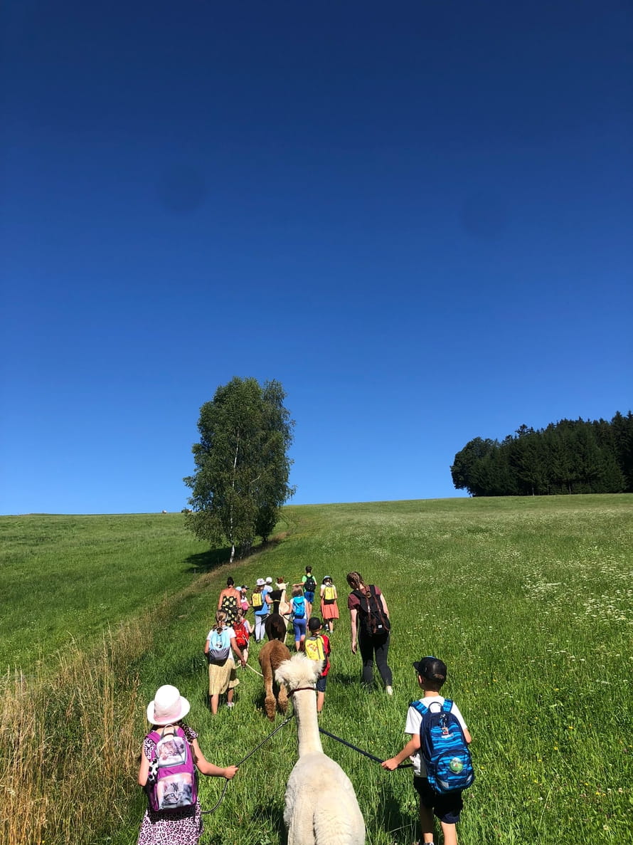 viel unterwegs in der Natur